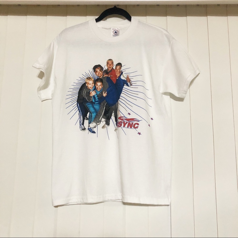 NWOT Vintage 90s Nsync Boy Band Kids X-Large Shirt
